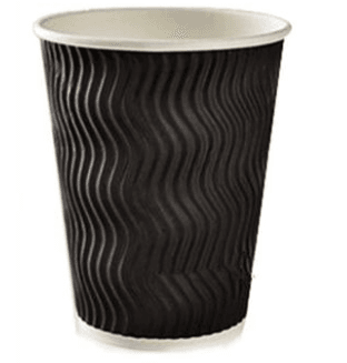 Disposable Coffee Paper Cup, Thickened Anti-Scalding Corrugated Paper Cup, Milk Tea Hot Drink Cup, Take-Away Cup - Mubimart