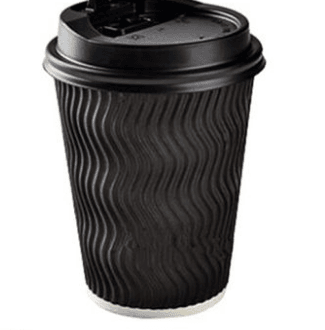 Disposable Coffee Paper Cup, Thickened Anti-Scalding Corrugated Paper Cup, Milk Tea Hot Drink Cup, Take-Away Cup - Mubimart