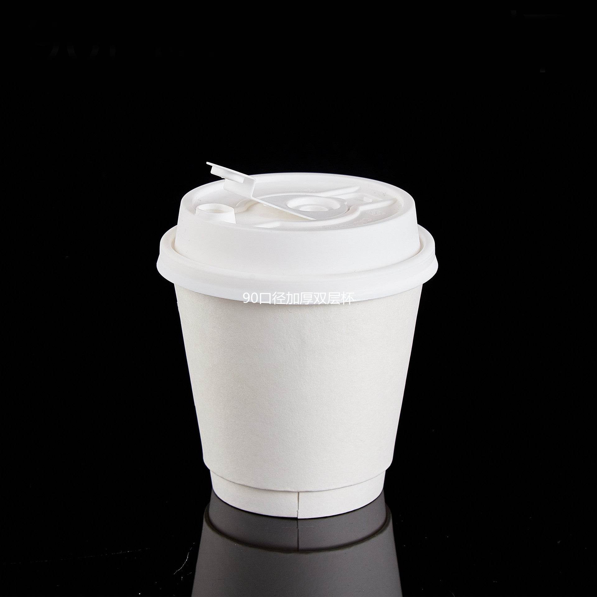 Disposable Double-layer Insulated Kraft Paper Cup - Mubimart