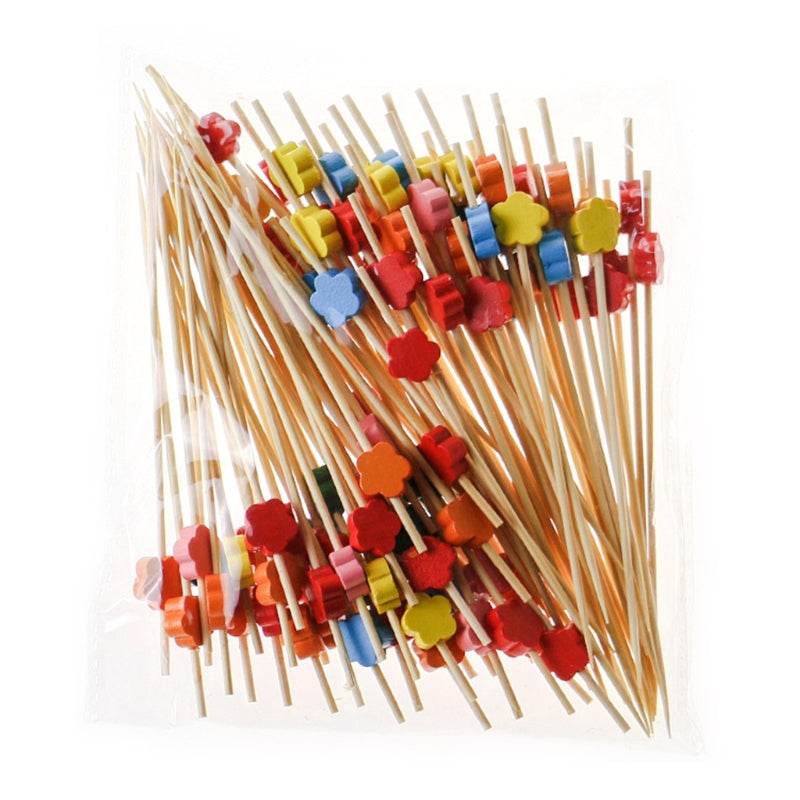 Disposable Fruit Pick Fruit Insert Art Toothpicks - Mubimart