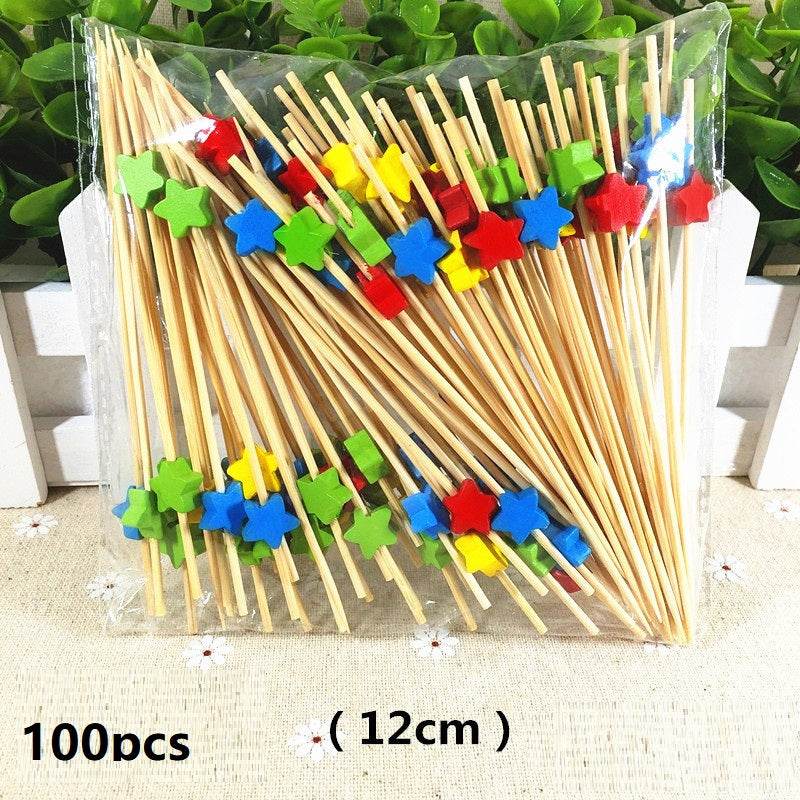 Disposable Fruit Pick Fruit Insert Art Toothpicks - Mubimart
