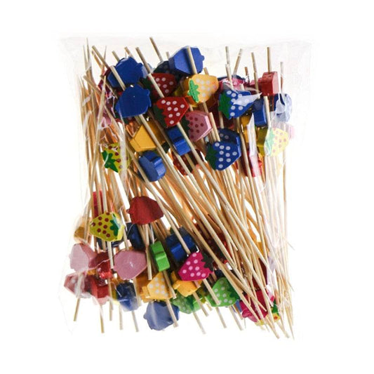 Disposable Fruit Pick Fruit Insert Art Toothpicks - Mubimart