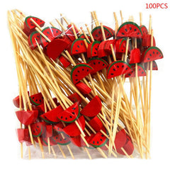 Disposable Fruit Pick Fruit Insert Art Toothpicks - Mubimart - Toothpicks 