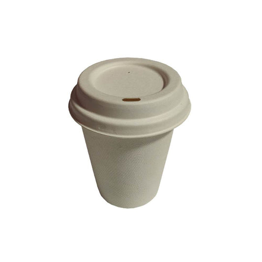 Disposable Full Degradable Bagasse Cup Lid - Mubimart