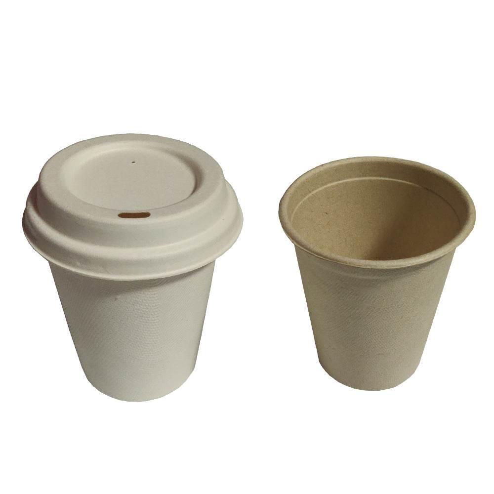 Disposable Full Degradable Bagasse Cup Lid - Mubimart