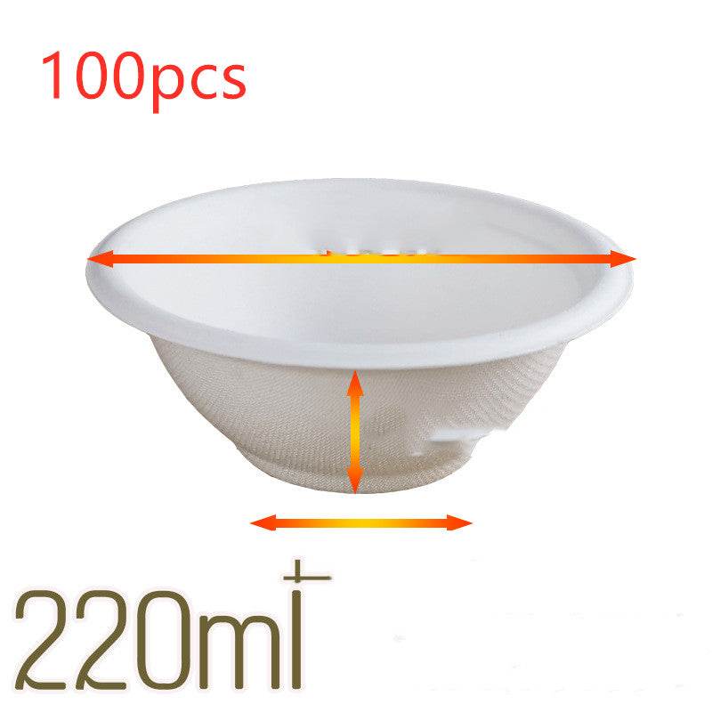 Disposable Paper Bowl Round Household Outdoor - Mubimart