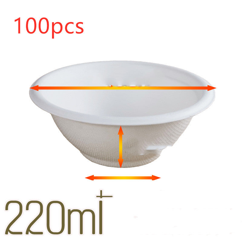 Disposable Paper Bowl Round Household Outdoor - Mubimart -  