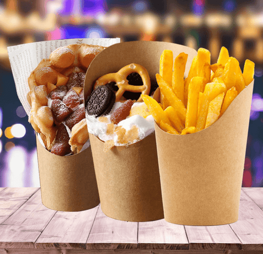 Disposable Paper Cup For Potato Chips - Mubimart