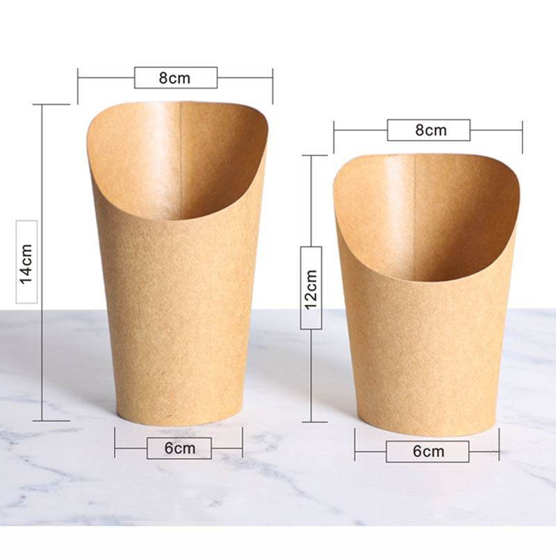 Disposable Paper Cup For Potato Chips - Mubimart