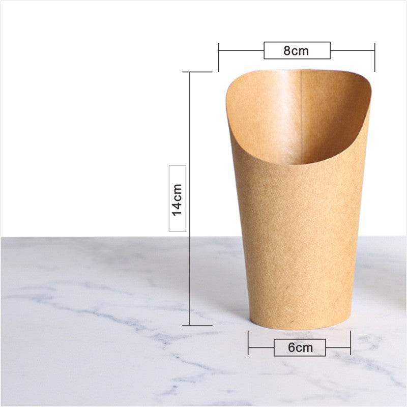 Disposable Paper Cup For Potato Chips - Mubimart