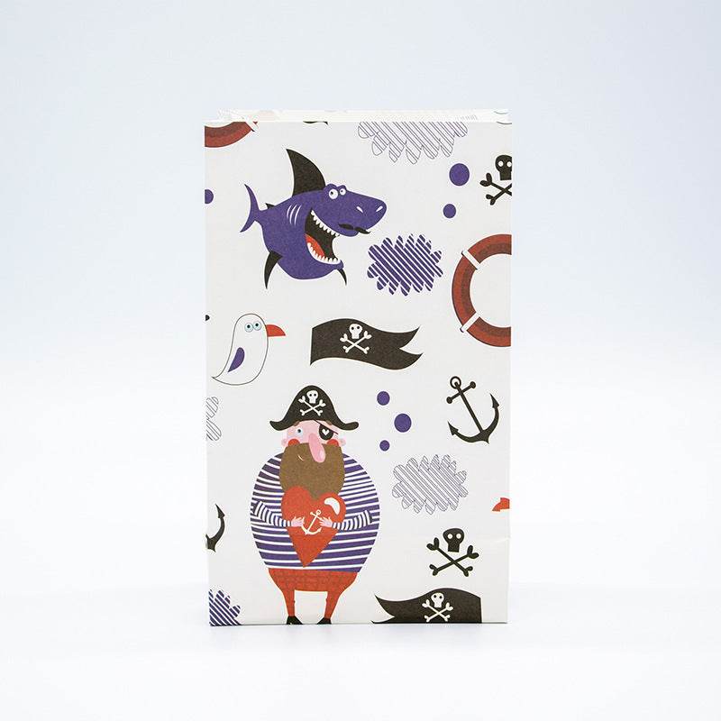 Disposable Pirate Party Decorations Disposable Paper Plates, Tablecloths, Paper Bags, Cake Inserts - Mubimart