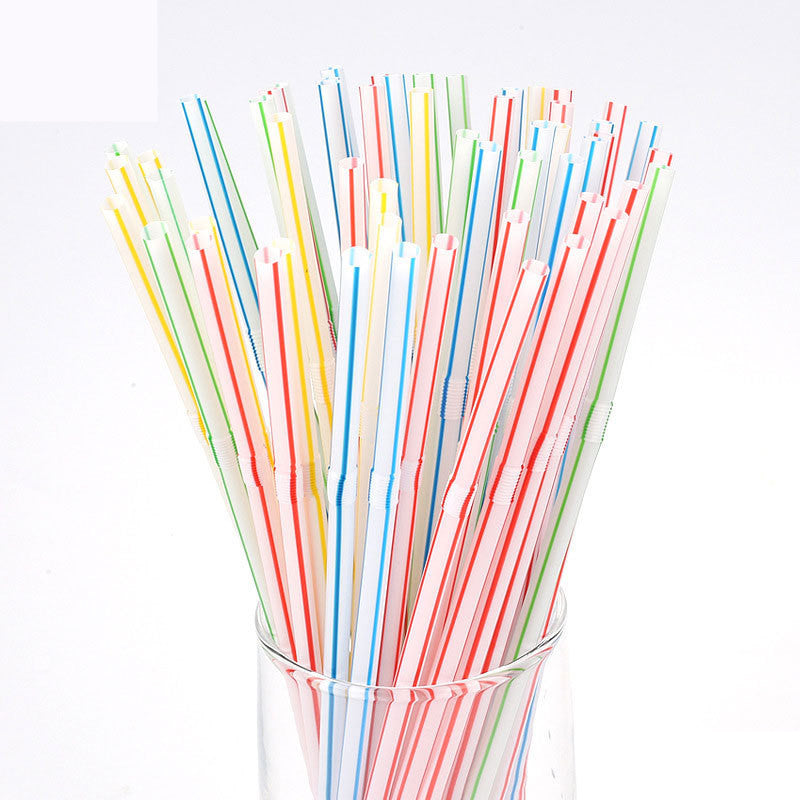 Disposable Plastic Drink Milk Tea Straws - Mubimart - Straws 