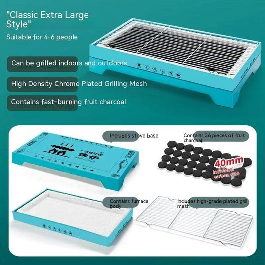 Disposable Portable Barbecue Grill Household Outdoor Camping - Mubimart