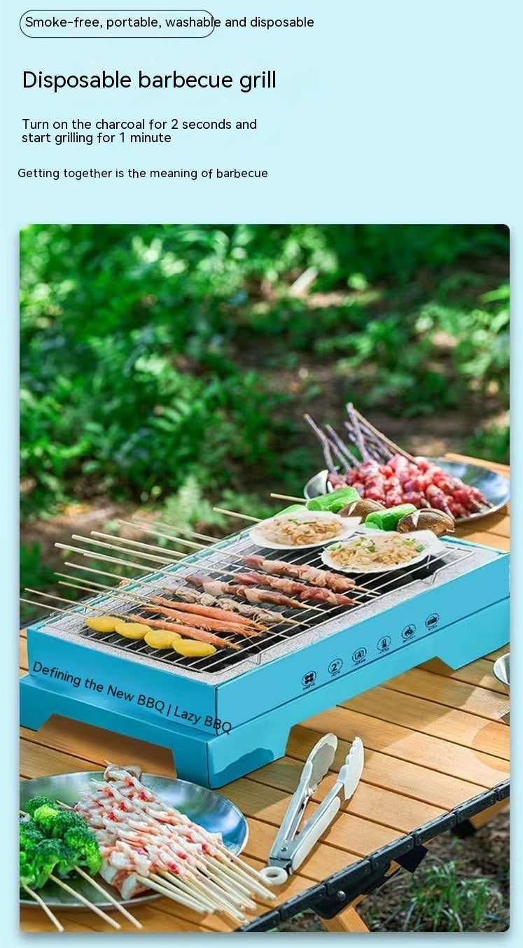 Disposable Portable Barbecue Grill Household Outdoor Camping - Mubimart -  