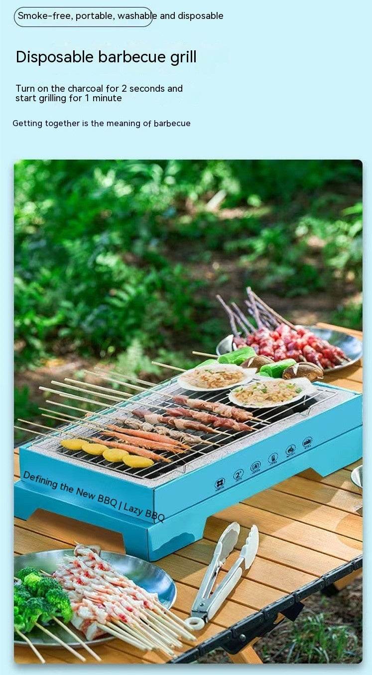 Disposable Portable Barbecue Grill Household Outdoor Camping - Mubimart