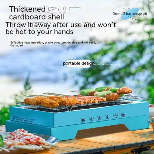 Disposable Portable Barbecue Grill Household Outdoor Camping - Mubimart