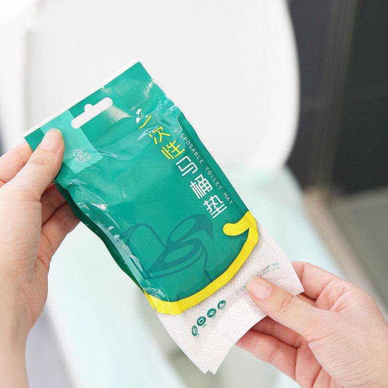 Disposable Toilet Paper Travel Hotel Waterproof Toilet Cover, A Bag Of 10 Pieces - Mubimart