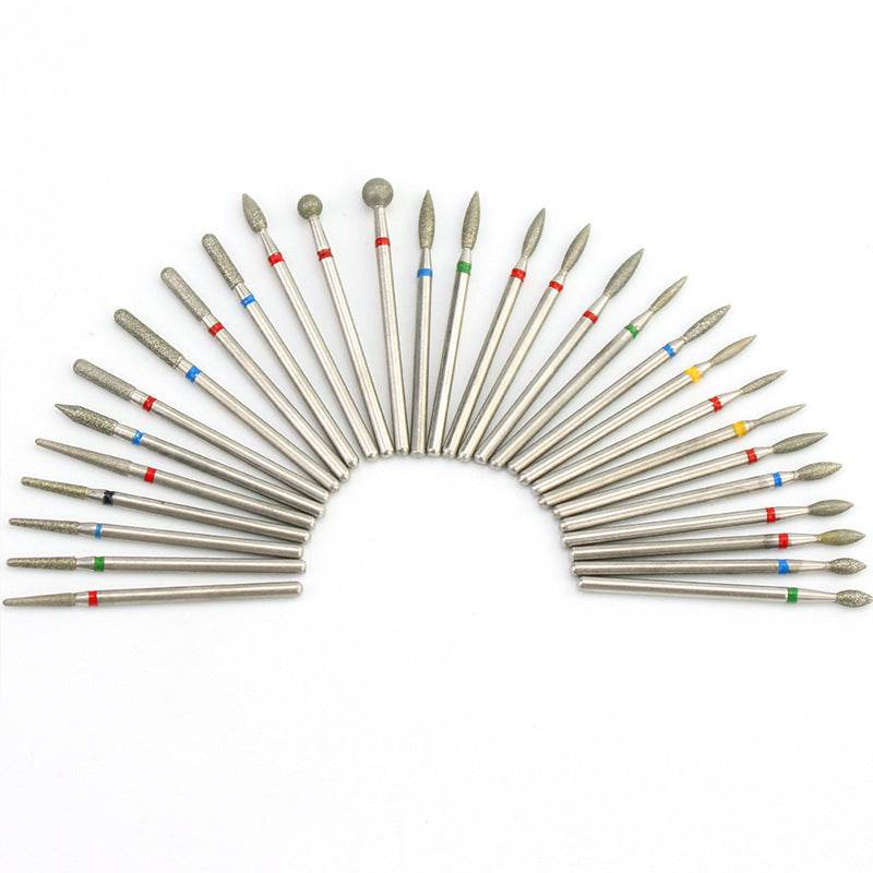 Dmoley 7pcs Diamond Nail Drill Bits Milling Cutter - Mubimart