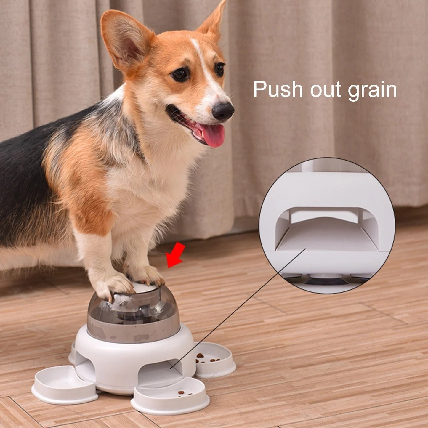 Dog Press Leakage Food Feeder Automatic Pet Feeder Dispenser - Mubimart -  