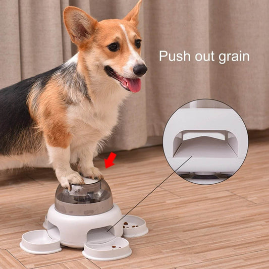 Dog Press Leakage Food Feeder Automatic Pet Feeder Dispenser - Mubimart