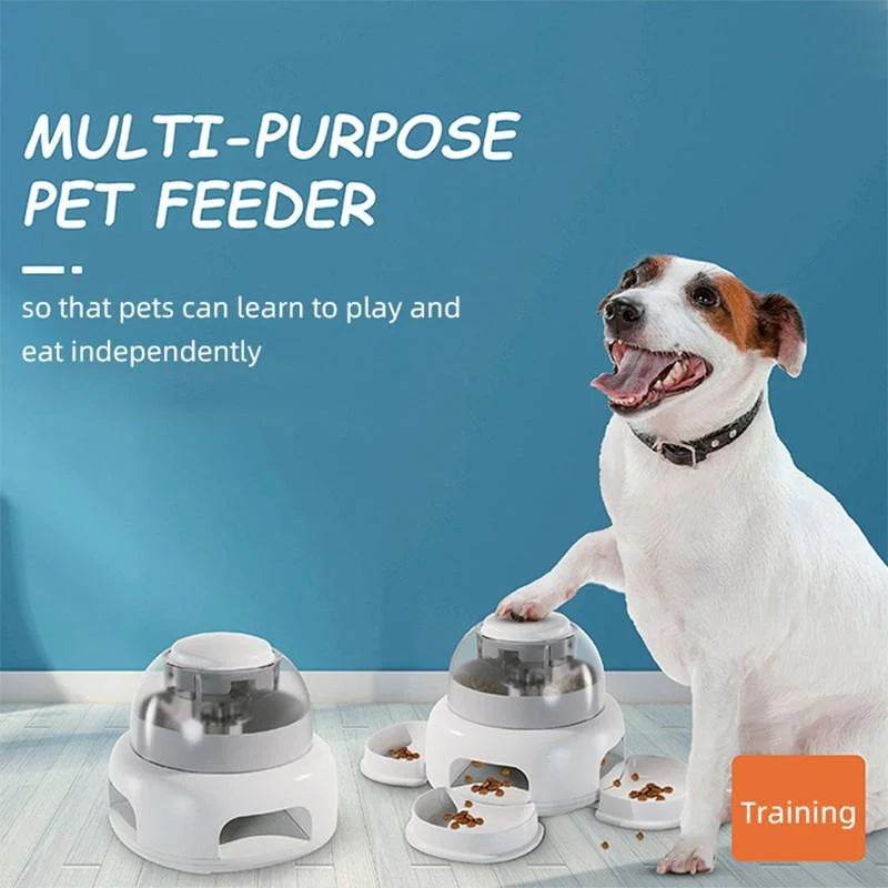 Dog Press Leakage Food Feeder Automatic Pet Feeder Dispenser - Mubimart