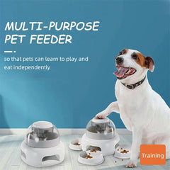 Dog Press Leakage Food Feeder Automatic Pet Feeder Dispenser - Mubimart -  