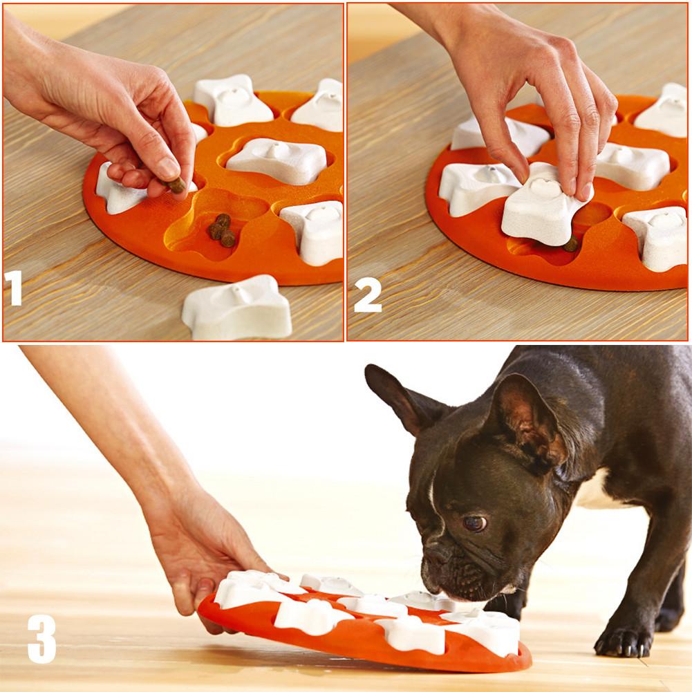 Dog Puzzle Toys Increase IQ Interactive Puppy Dog Food Dispenser Pet Dogs Training Games Feeder For Puppy Medium Dog Bowl Dog Puzzle Toys Increase IQ Interactive Puppy Dog Food Dispenser P - Mubimart - Dog Toys 