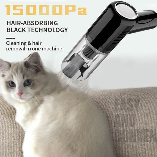 Dogs And Cats Pet Hair Suction Dry And Wet Dual-use Car Handheld Small Vacuum Cleaner Pet Hair Removal Supplies - Mubimart