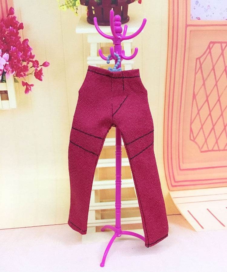 Doll Accessories Silver Gray Hangers 10 Packs - Mubimart