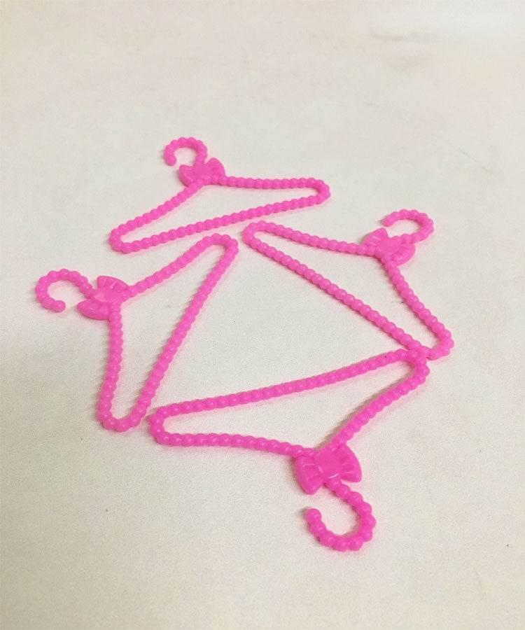 Doll Accessories Silver Gray Hangers 10 Packs - Mubimart