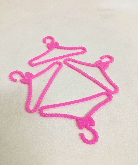 Doll Accessories Silver Gray Hangers 10 Packs - Mubimart