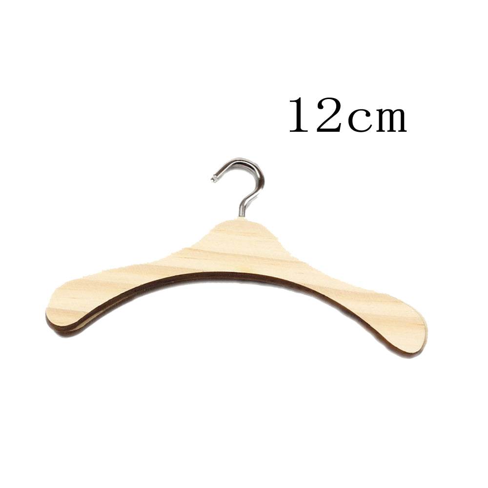 Doll Accessories Wooden Doll Clothes Dress Hangers For Dolls Toys - Mubimart