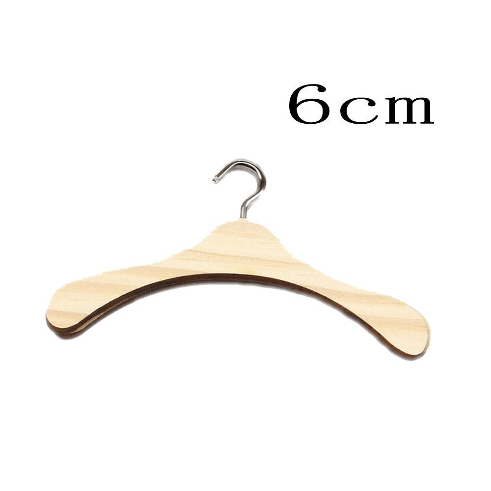 Doll Accessories Wooden Doll Clothes Dress Hangers For Dolls Toys - Mubimart