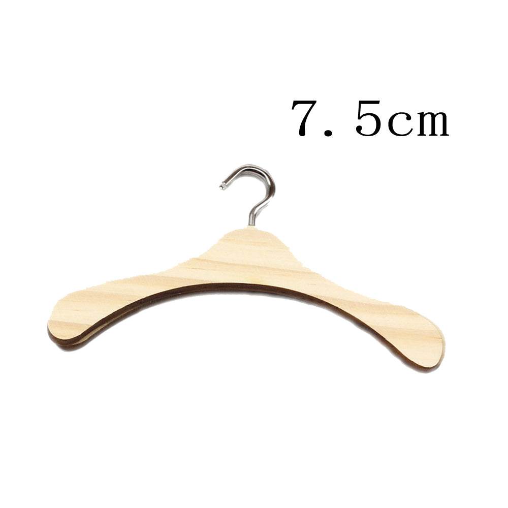 Doll Accessories Wooden Doll Clothes Dress Hangers For Dolls Toys - Mubimart