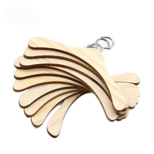 Doll Accessories Wooden Doll Clothes Dress Hangers For Dolls Toys - Mubimart