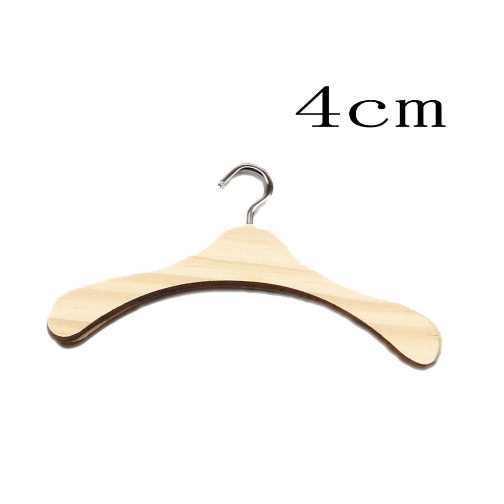 Doll Accessories Wooden Doll Clothes Dress Hangers For Dolls Toys - Mubimart