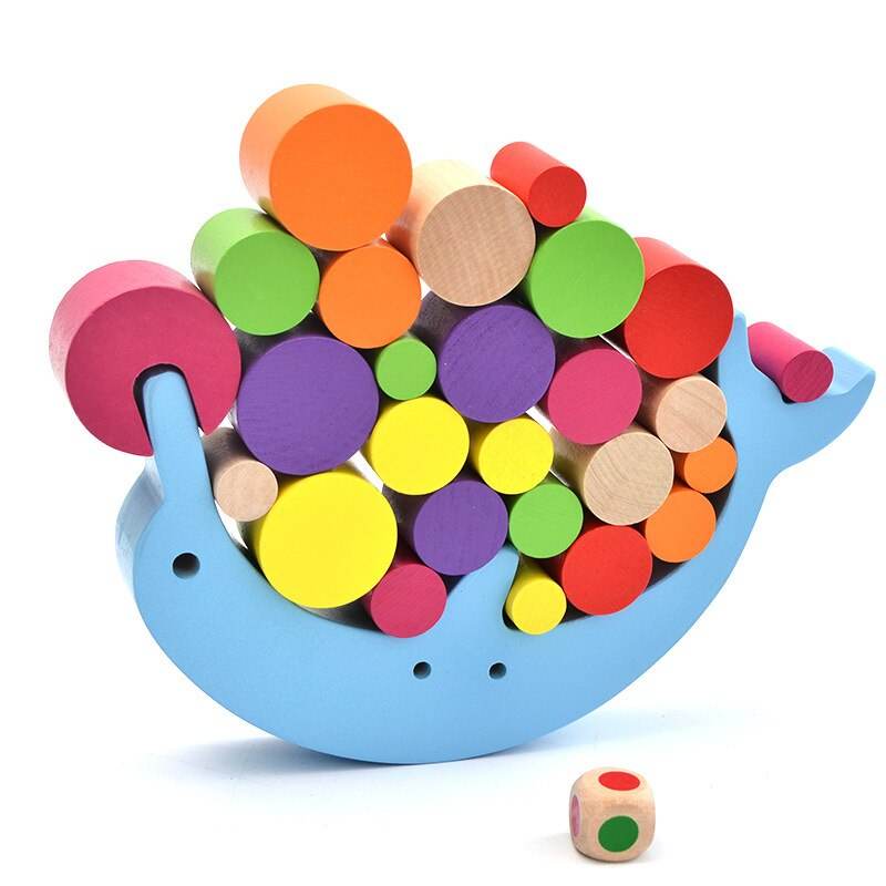 Dolphin balance building block toy - Mubimart