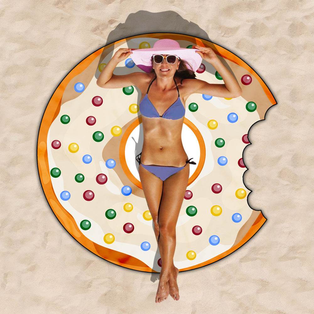 Donut Style Microfiber Towel Cloth Beach - Mubimart