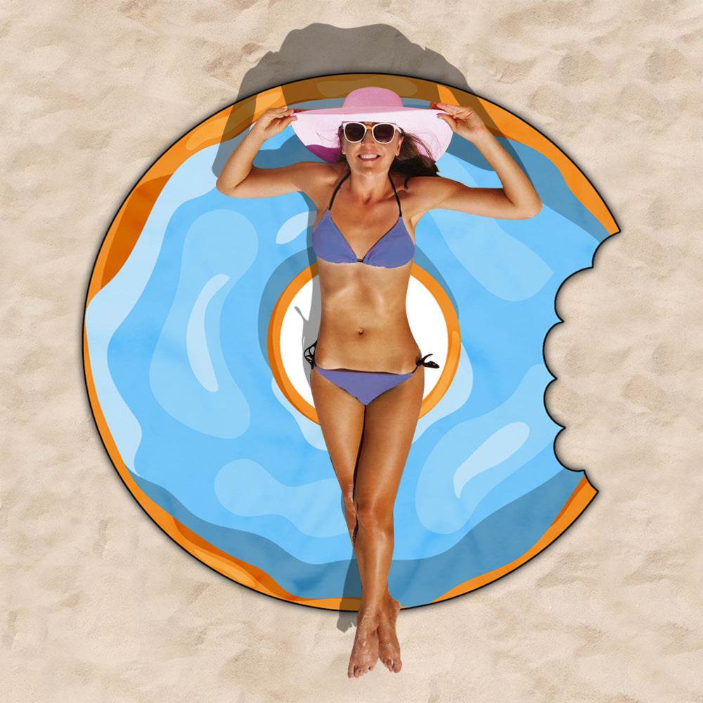 Donut Style Microfiber Towel Cloth Beach - Mubimart
