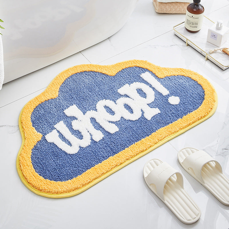 Door Entrance Bathroom Mat Cloud Bath Rug - Mubimart - Alarm Device 