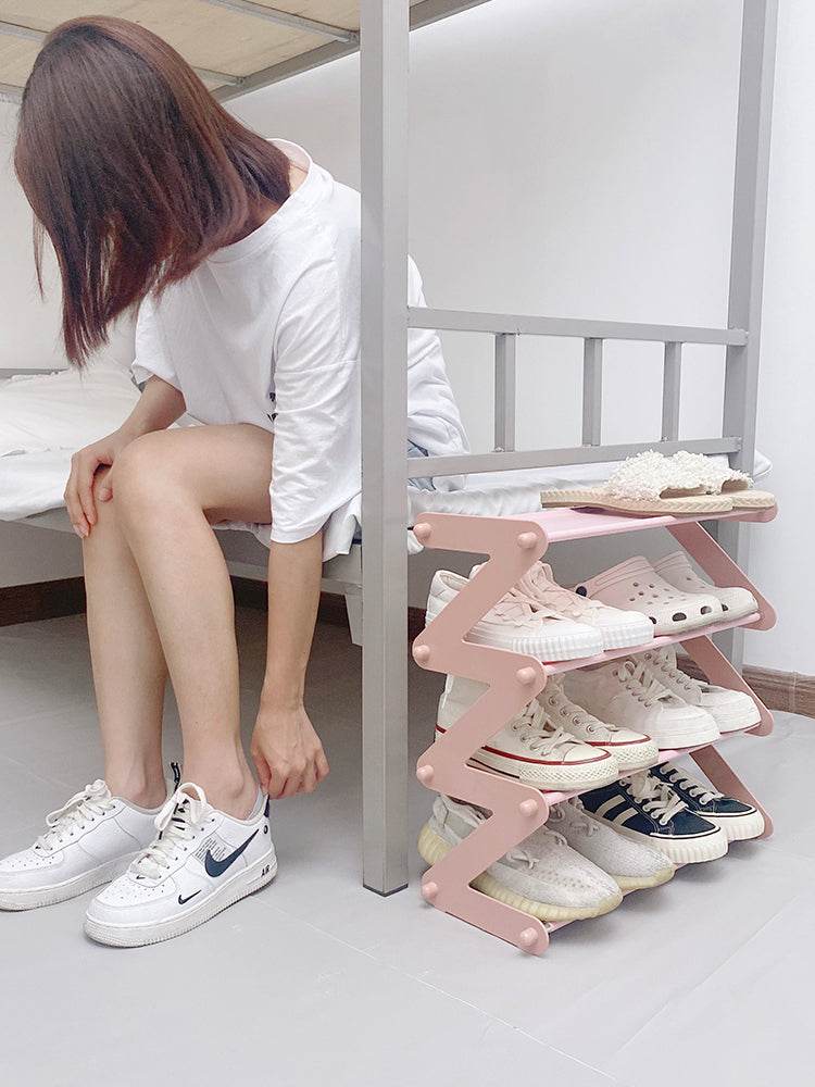 Dormitory Small Shoe Rack Simple Storage Rack Under The Table - Mubimart