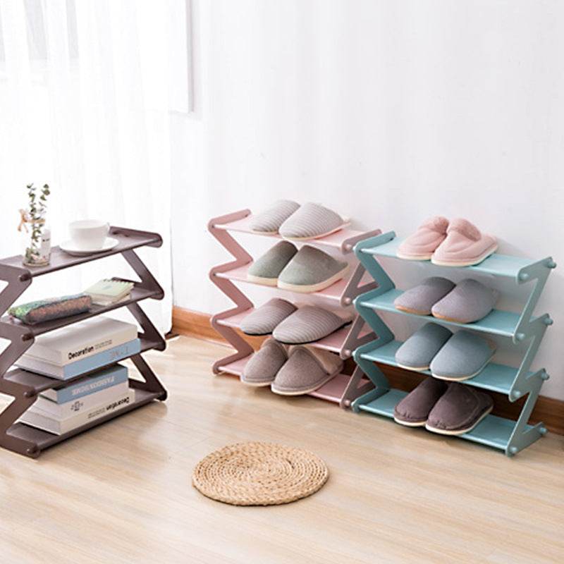 Dormitory simple iron shoe rack - Mubimart