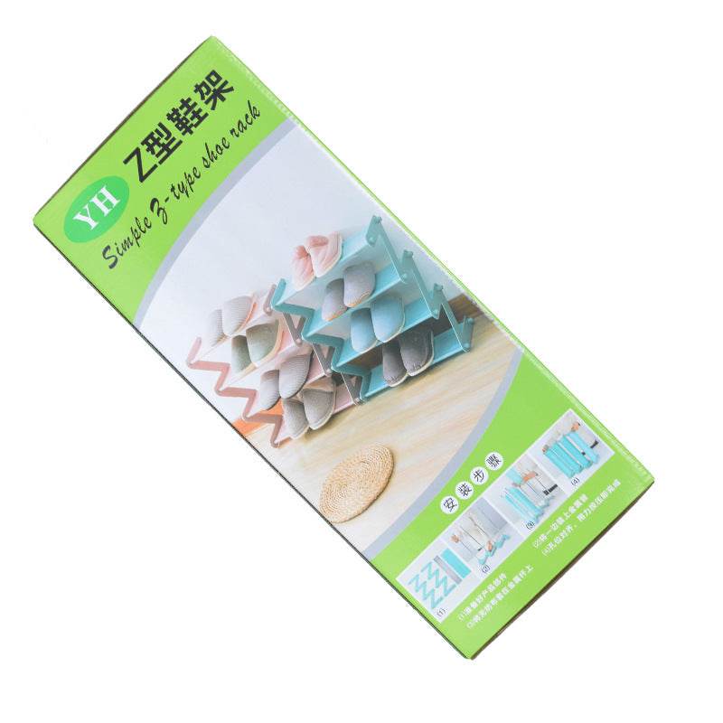 Dormitory simple iron shoe rack - Mubimart