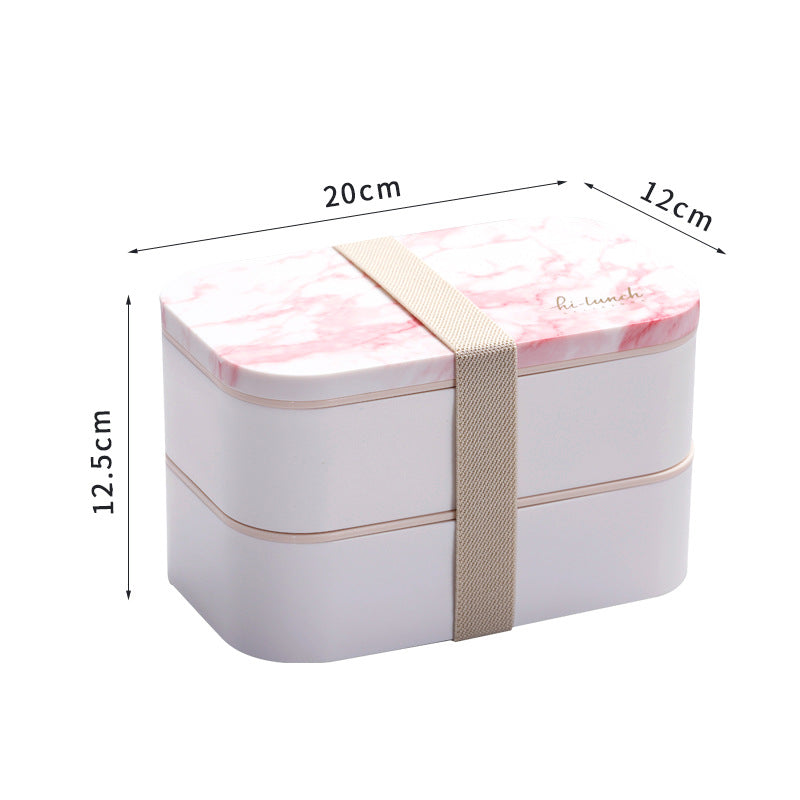 Double Bento Box Japanese lunch Box - Mubimart -  