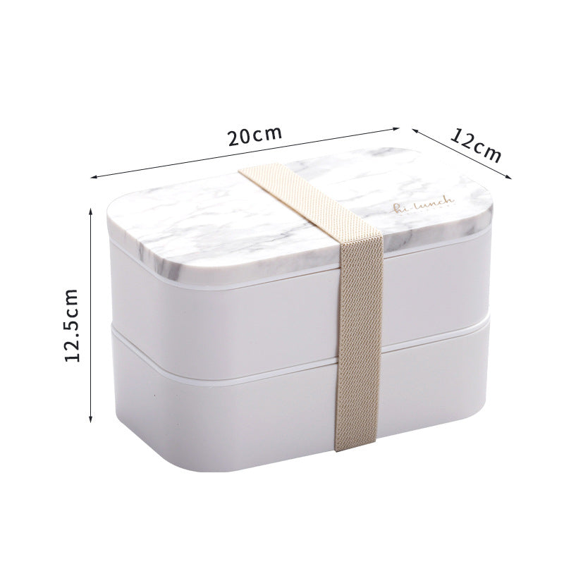 Double Bento Box Japanese lunch Box - Mubimart -  