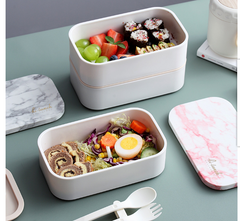 Double Bento Box Japanese lunch Box - Mubimart - Bento Box 