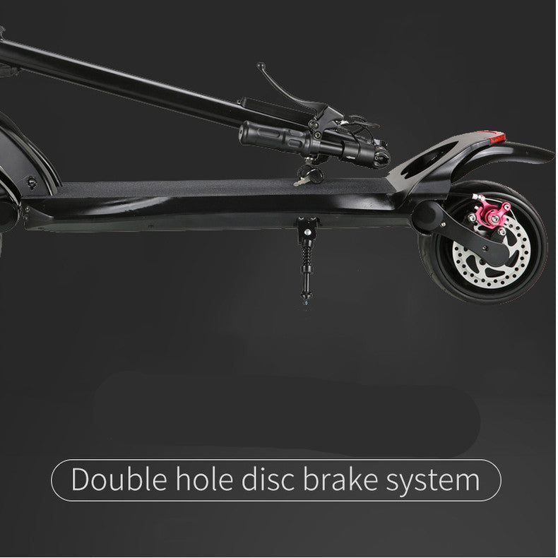 Double Drive Folding Scooter With Wide Tires - Mubimart -  