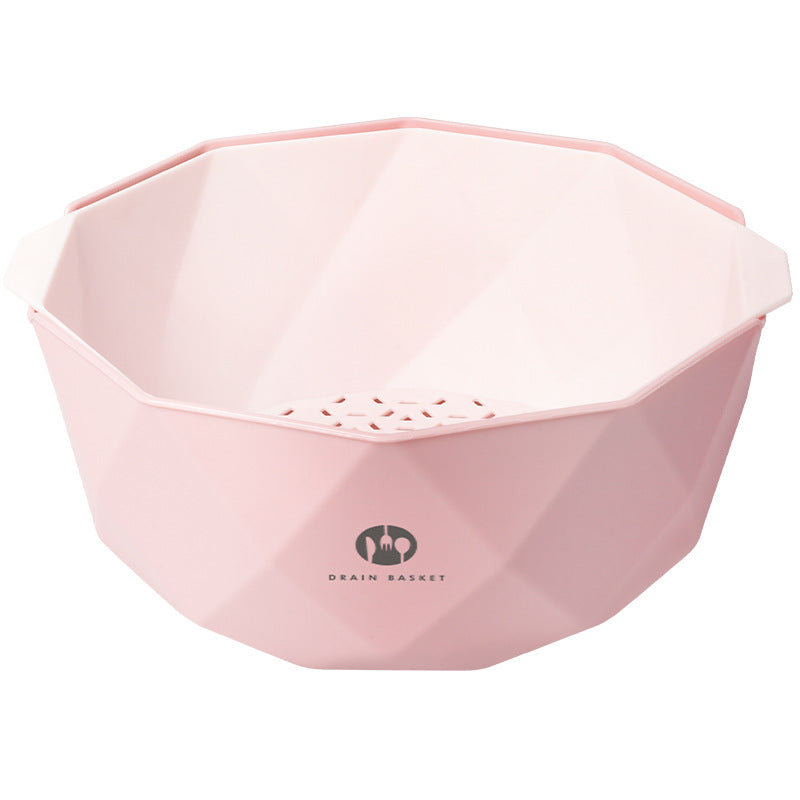 Double-Layer Vegetable Sink Plastic Drain Basket - Mubimart -  