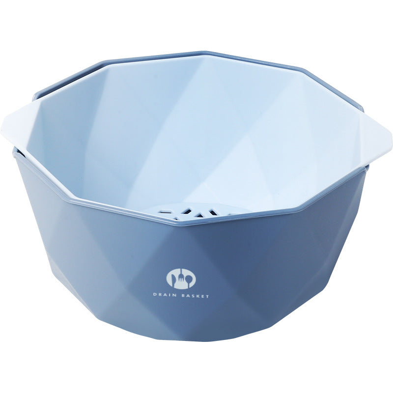 Double-Layer Vegetable Sink Plastic Drain Basket - Mubimart -  