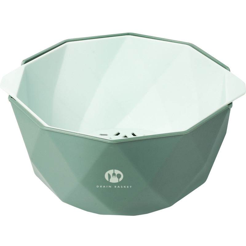 Double-Layer Vegetable Sink Plastic Drain Basket - Mubimart